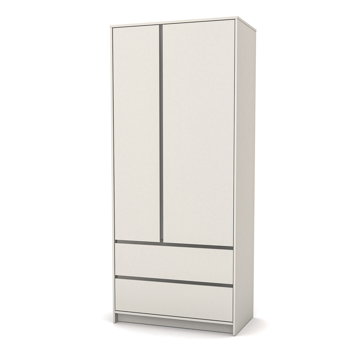 Schrank Veres Bern 900 in Cashmere – eleganter Schrank mit zwei Türen und Schubladen für eine perfekte Ordnung. Beige