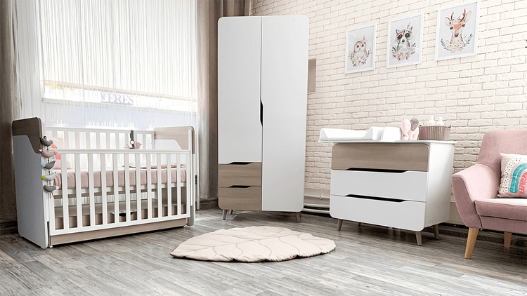 Veres Sydney Kollektion: Elegante Möbel für das Kinderzimmer mit modernen Linien, hochwertigen Materialien und praktischen Funktionen für komfortable Aufbewahrung und Organisation
