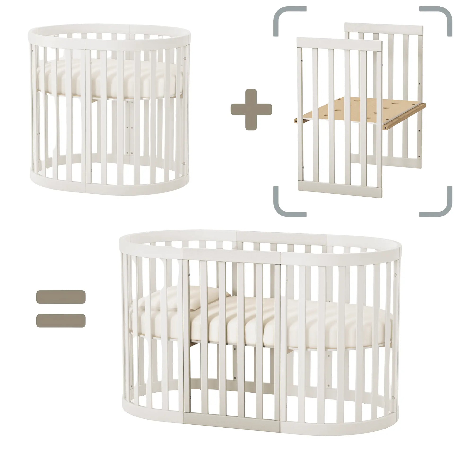 Option Erweiterungsset für das Babybett Veres Rom Veres Company