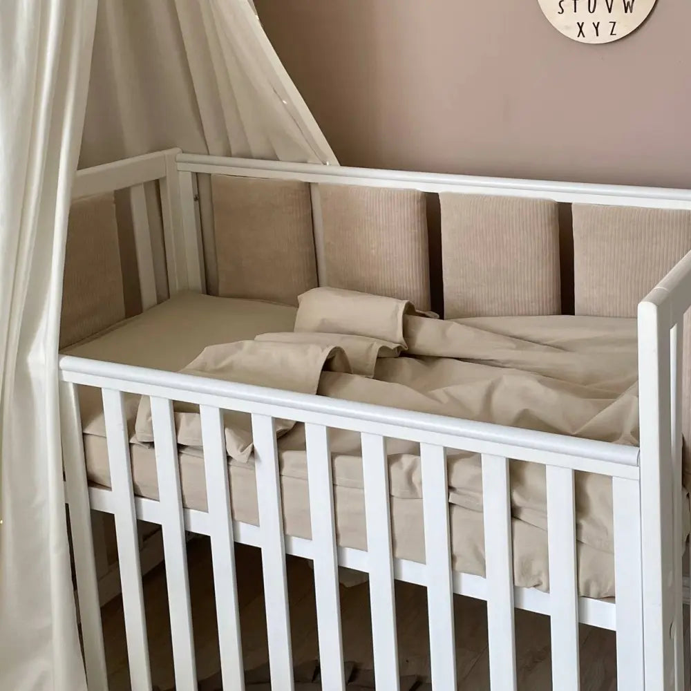 Babybettwäsche-Set 6 für 120×60 cm Mosaik Velvet Mokka