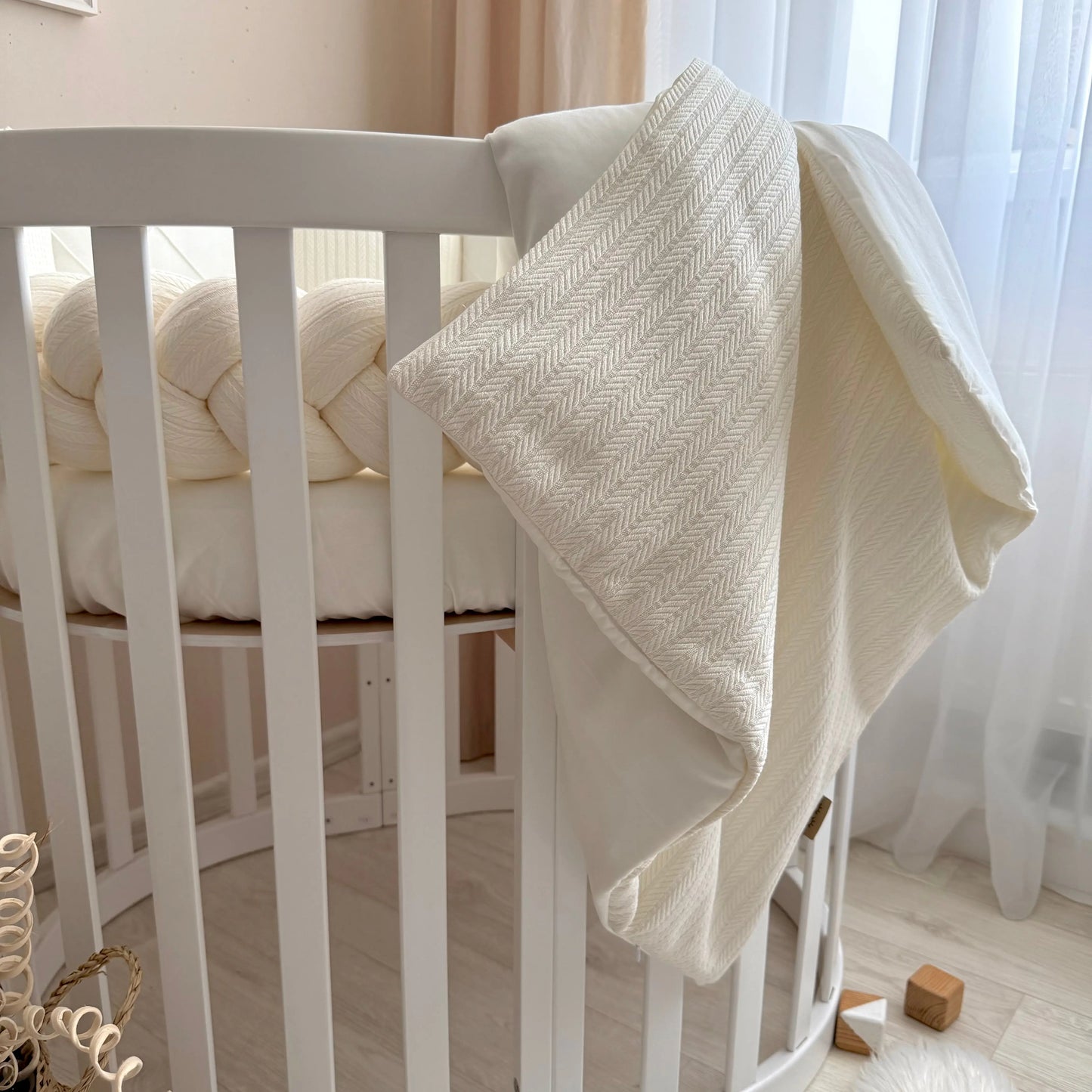 Babybettwäsche-Set für Veres Rom 90×70 cm TraumLand Milchweiß