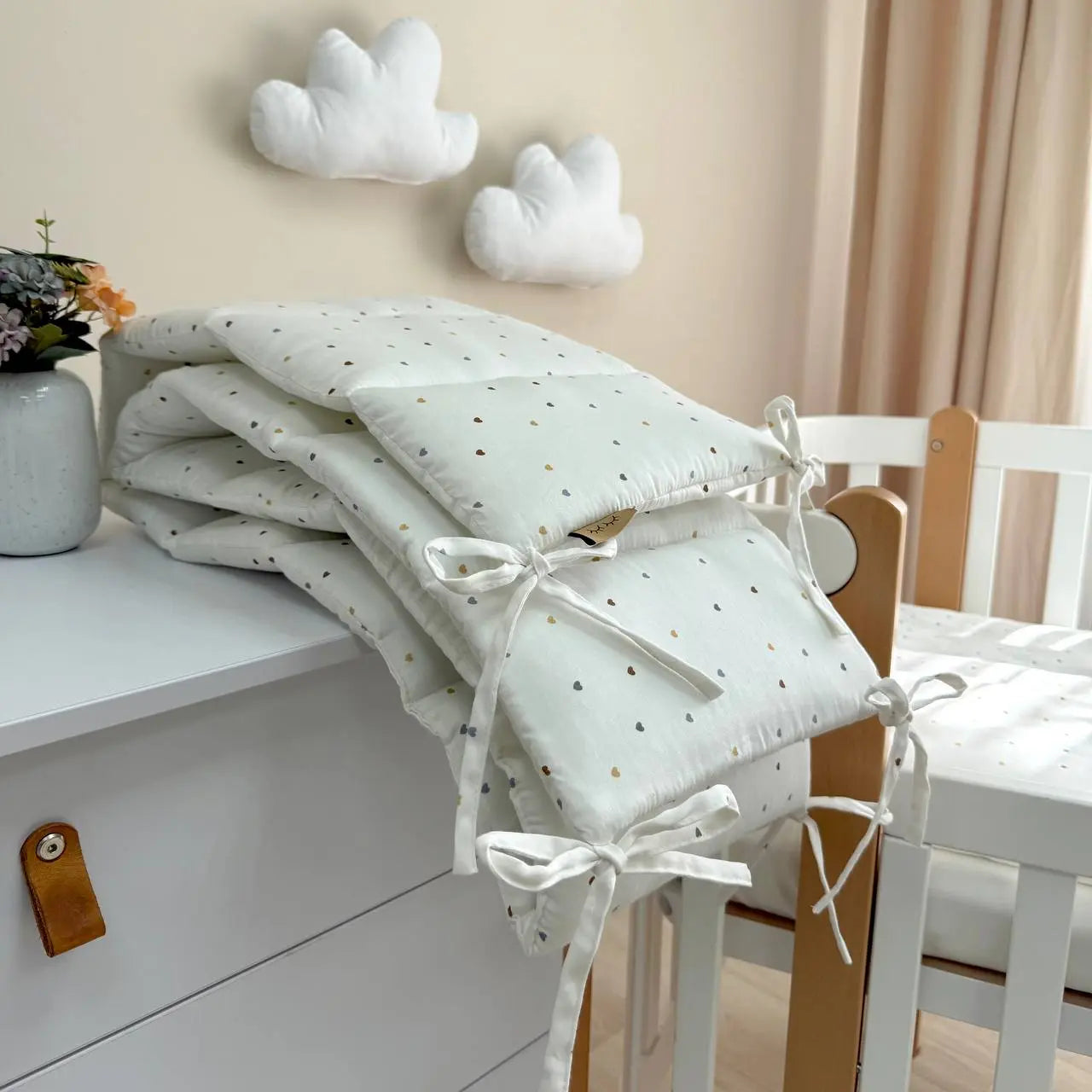 Babybettwäsche-Set für 120x60 cm Tiny Love Milchweiß