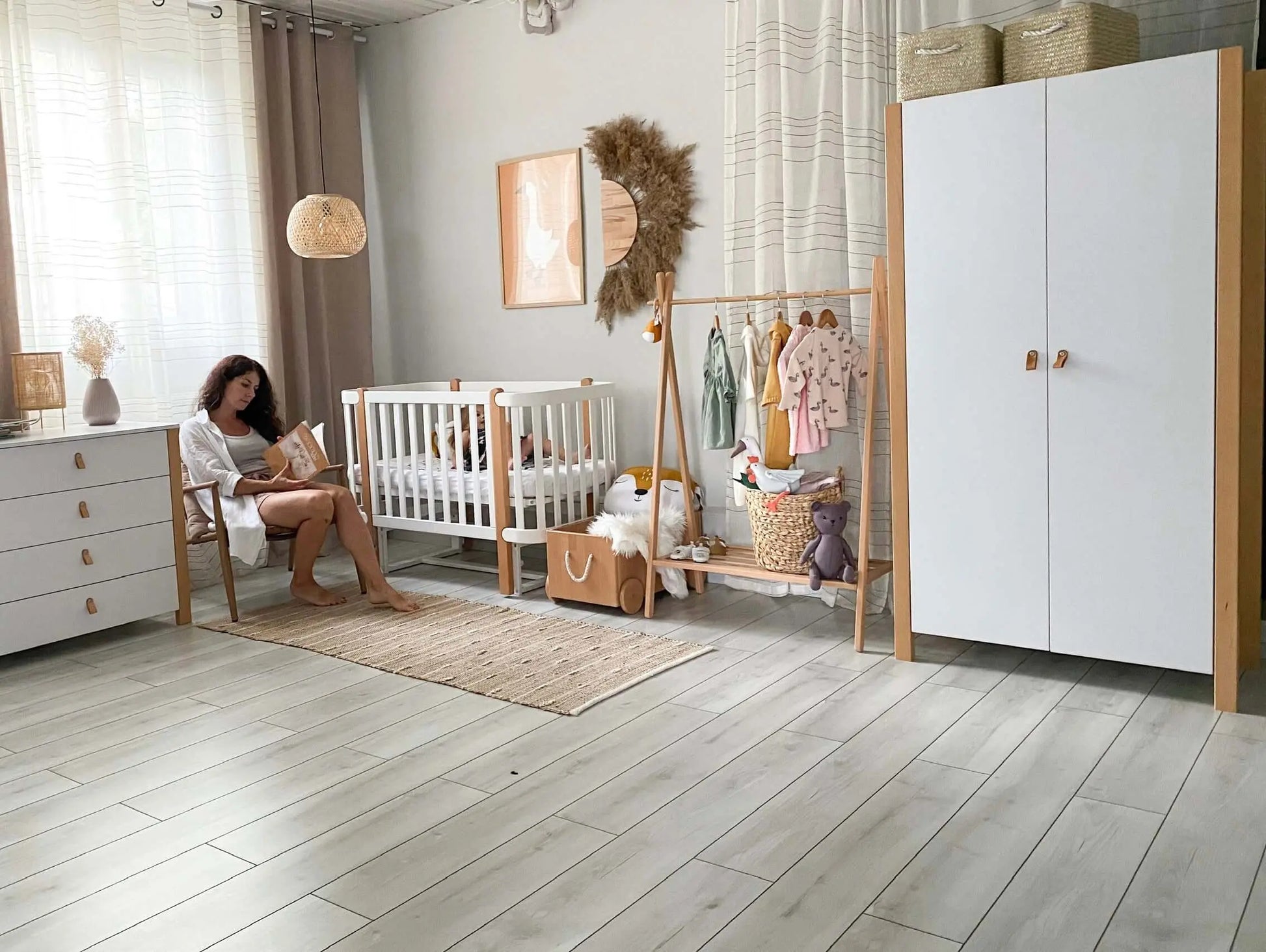 Veres Monaco Gitterbett 120x60 – stilvolles Babybett für moderne und gemütliche Kinderzimmer